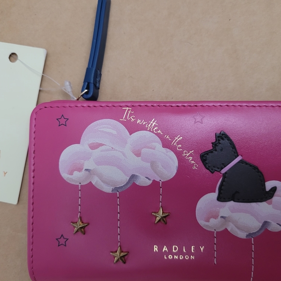 Radley London Pink Wallet with Cloud and Cat Design - Picture 3 of 12